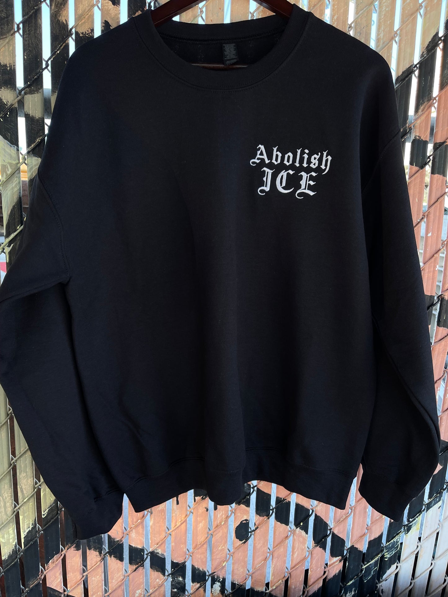 Abolish ICE Crewneck Old English