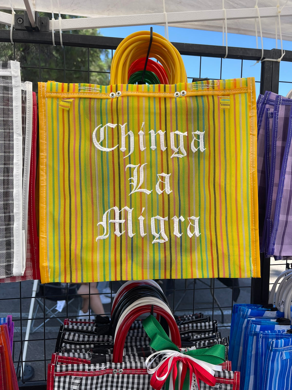 Chinga La Migra Mercado Bag