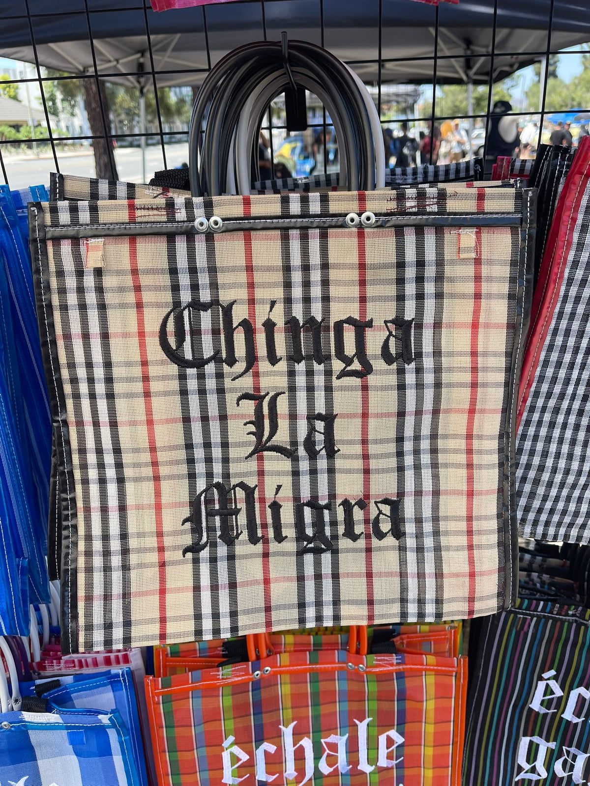 Chinga La Migra Mercado Bag
