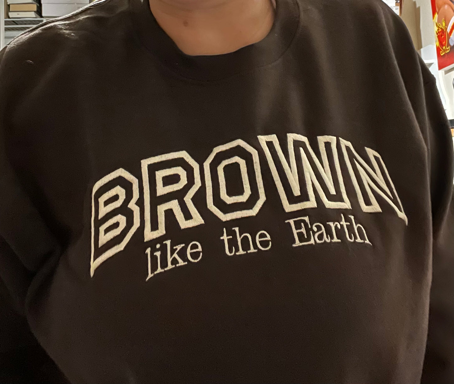 BROWN like the Earth Crewneck Brown