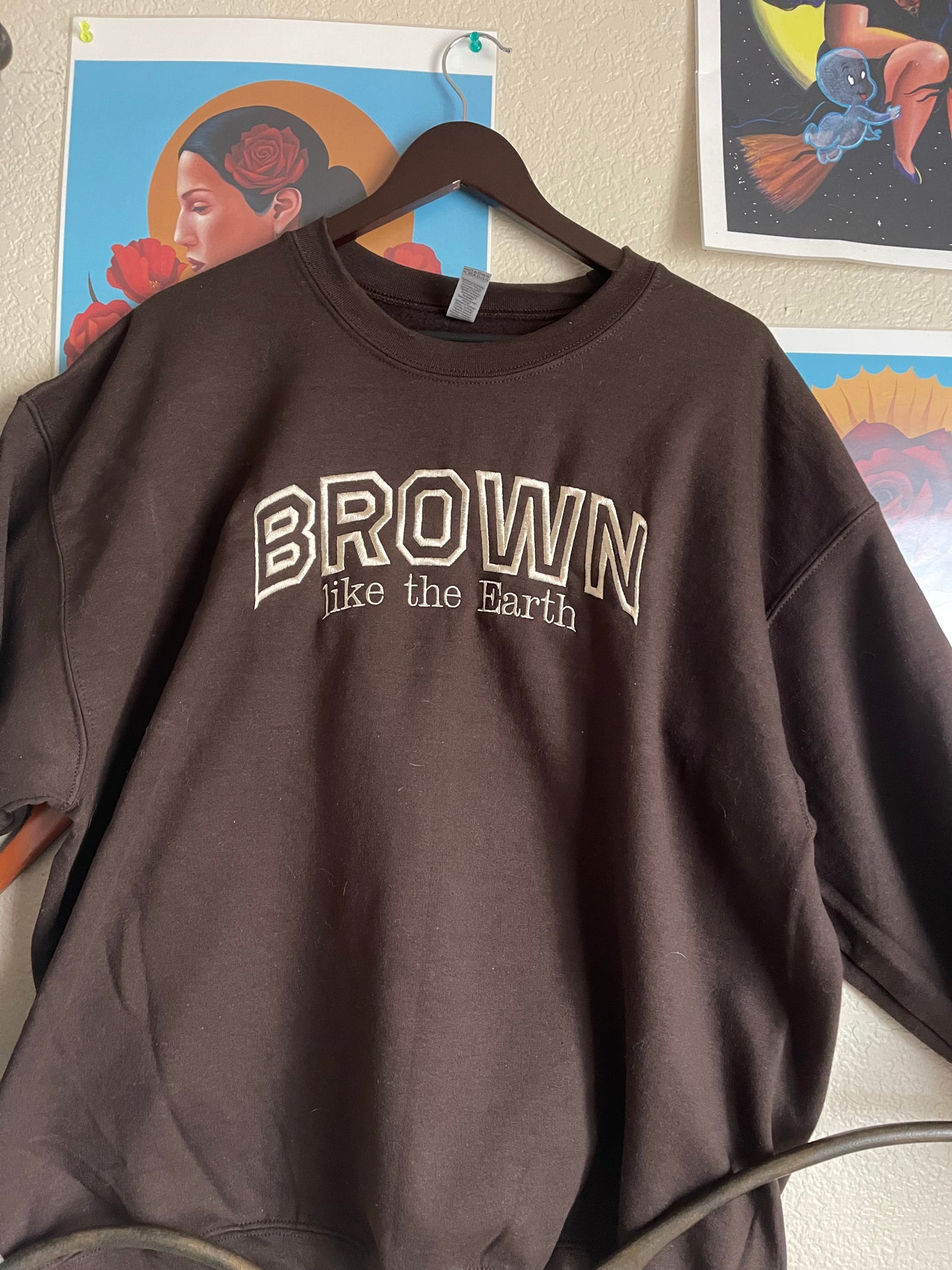 BROWN like the Earth Crewneck Brown